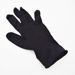 Colortrak Reusable Black Latex Gloves, Medium, 1 Pair