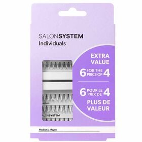 Salon System Individuals Medium Lashes, Extra Value pack
