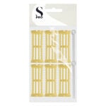 S-PRO Plastic Rollers Yellow 23mm, Pack of 6