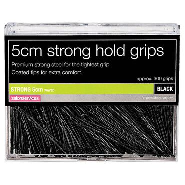 Salon Services Strong 5cm Black Hair Grips Pack of 300