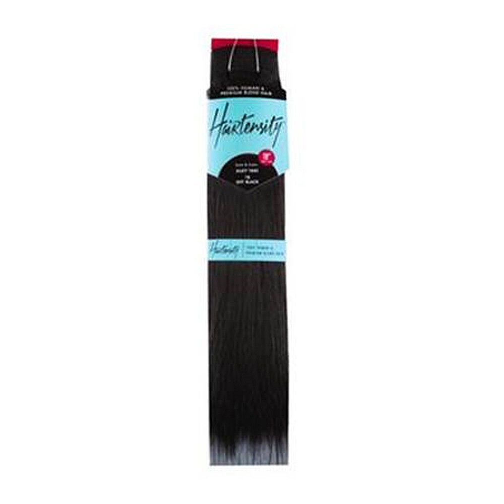 Hairtensity Weft Full Head Synthetic Hair Extension 18 Inch 1B Off Black Synthetic Hair Extensions Sally Beauty