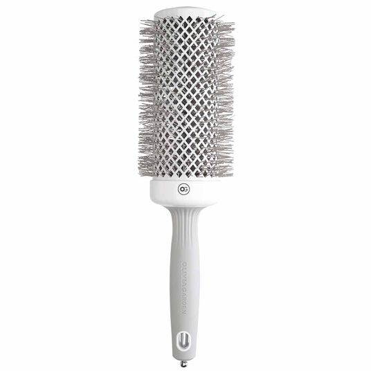 Olivia Garden Expert Blowout Round Hair Brush Speed White & Grey 55mm