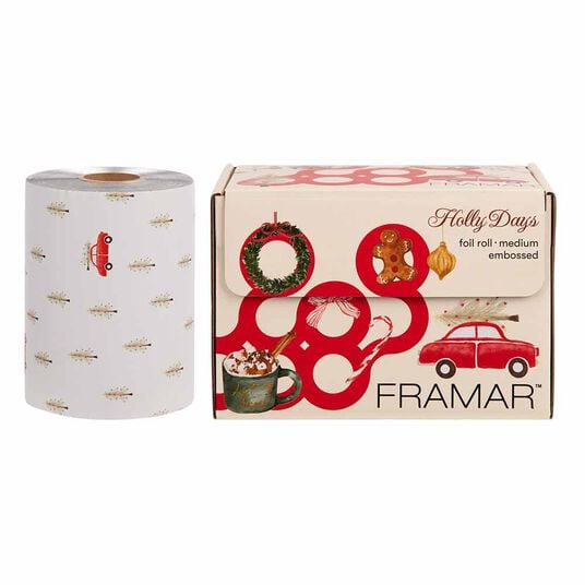 Framar Holly Days Embossed Hair Foil Roll 320 ft.