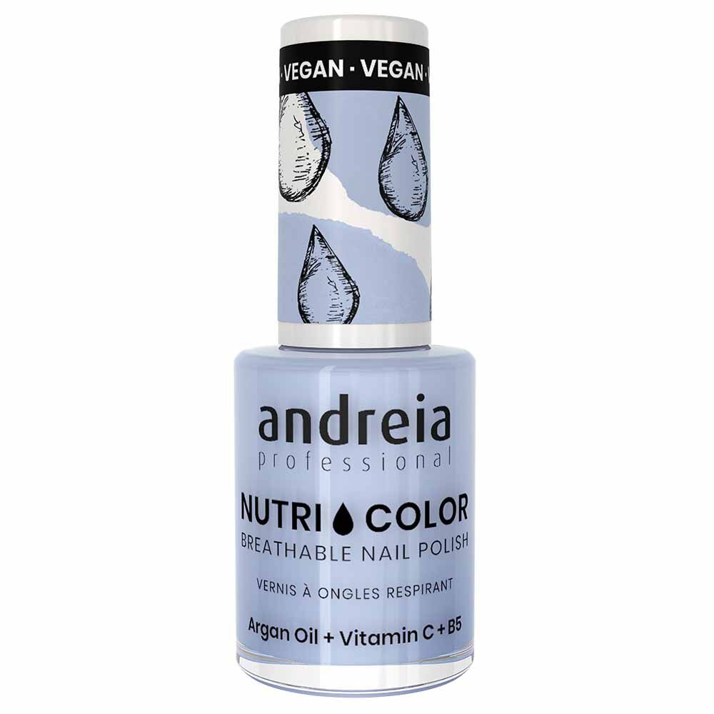 Andreia Professional Nutri Color NC 34 Light Blue - Nail Polish, 10.5ml