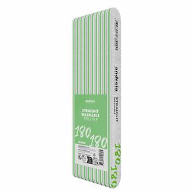 Andreia Professional Straight Nail File 180/180 - Pack 10