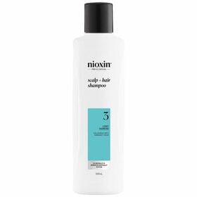 Nioxin System 3 Scalp + Hair Thickening Shampoo for Coloured, Dry and Damaged Hair with Light Thinning 300ml
