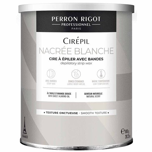 Perron Rigot Cir&eacute;pil Nacr&eacute;e Blanche Strip Pot Wax 800g
