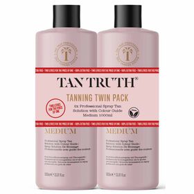 Tan Truth Tanning The Professional Medium Spray Tan Solution, Twin Pack 2L