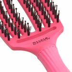 Olivia Garden Care Ionic Fingerbrush Hairbrush - Hot Pink