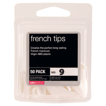 Salon Services French Tips Size 9 Pack of 50
