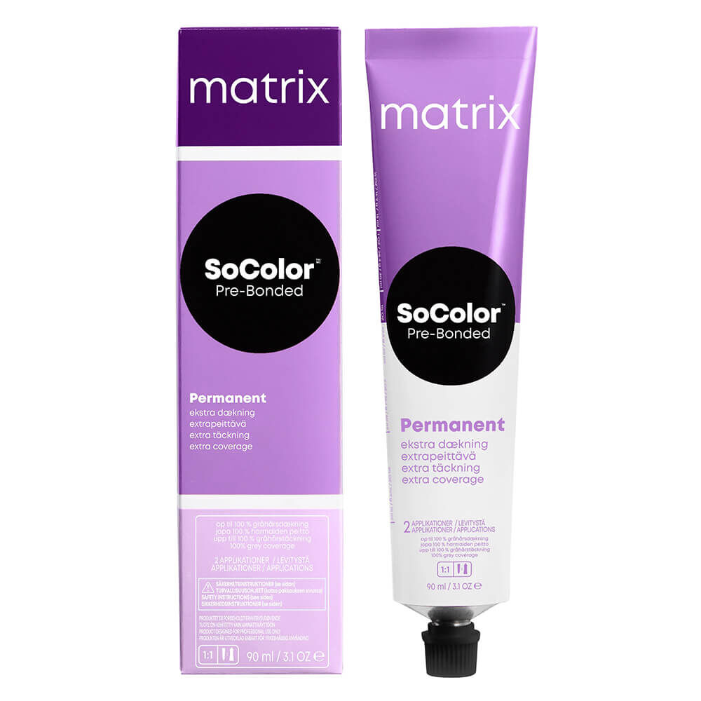 Matrix SoColor Pre-Bonded Permanent Hair Colour, Extra Coverage - 504N 90ml