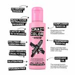Crazy Color Semi Permanent Hair Colour Cream - Natural Black 100ml