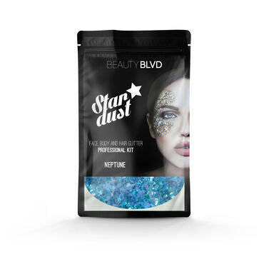 Beauty BLVD Stardust Pro Face, Hair & Body Glitter Kit Neptune Multi-colour 75g