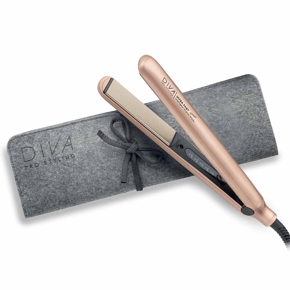 Diva Professional Styling Ultra Fast Intelligent Digital Styler Rose Gold Edition Hair Straighteners Hair Stylers Sally Beauty
