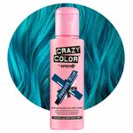 Crazy Color Semi Permanent Hair Colour Cream - Peacock Blue 100ml
