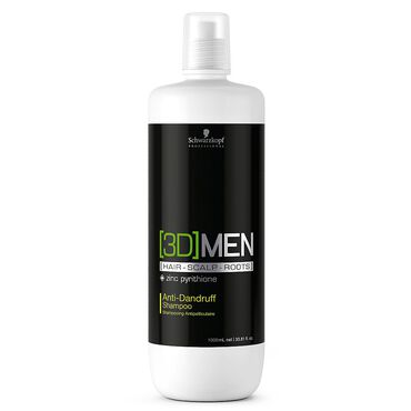 Schwarzkopf Professional 3D Men Anti-Dandruff Shampoo 1 Litre