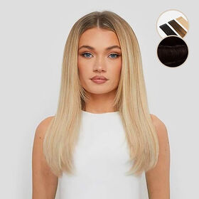 Beauty Works Celebrity Choice Slimline Tape Human Hair Extensions 16 Inch - Raven 48g