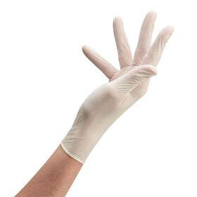 Sibel White Powder Free Latex Disposable Gloves, Medium, Pack of 100