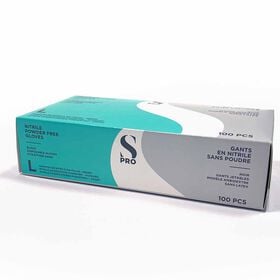 S-PRO Disposable Nitrile Large Gloves, Pack of 100
