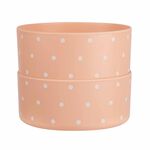 Framar Peach Please Bamboo Bowls, Pack of 2