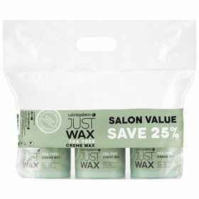 Just Wax Tea Tree Crème Wax Three Pots of 450g