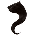 Wildest Dreams 100% Human Hair Clip-In Extensions, Single Weft, 18 inch/21g - 1 Blackest Black