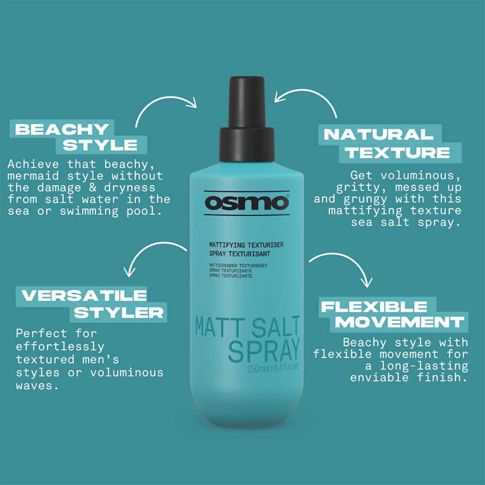 Osmo Mattifying Texturiser Matt Salt Spray 250ml | Hairspray