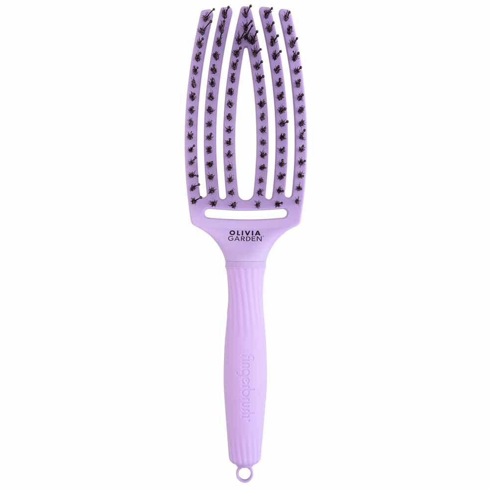 Olivia Garden Care Ionic Fingerbrush Hair Brush - Lavender