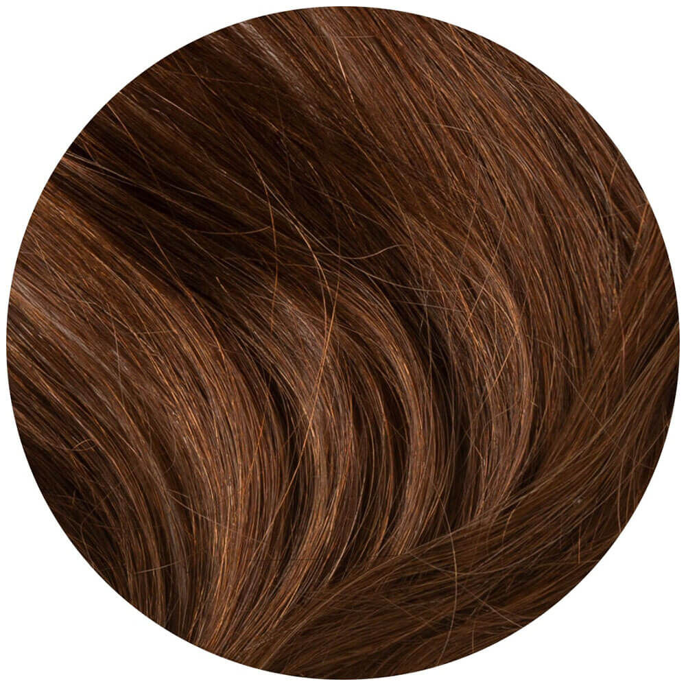 Wildest Dreams Clip In Full Head Human Hair Extension 18 Inch 3 Chocolate Brown Human Hair