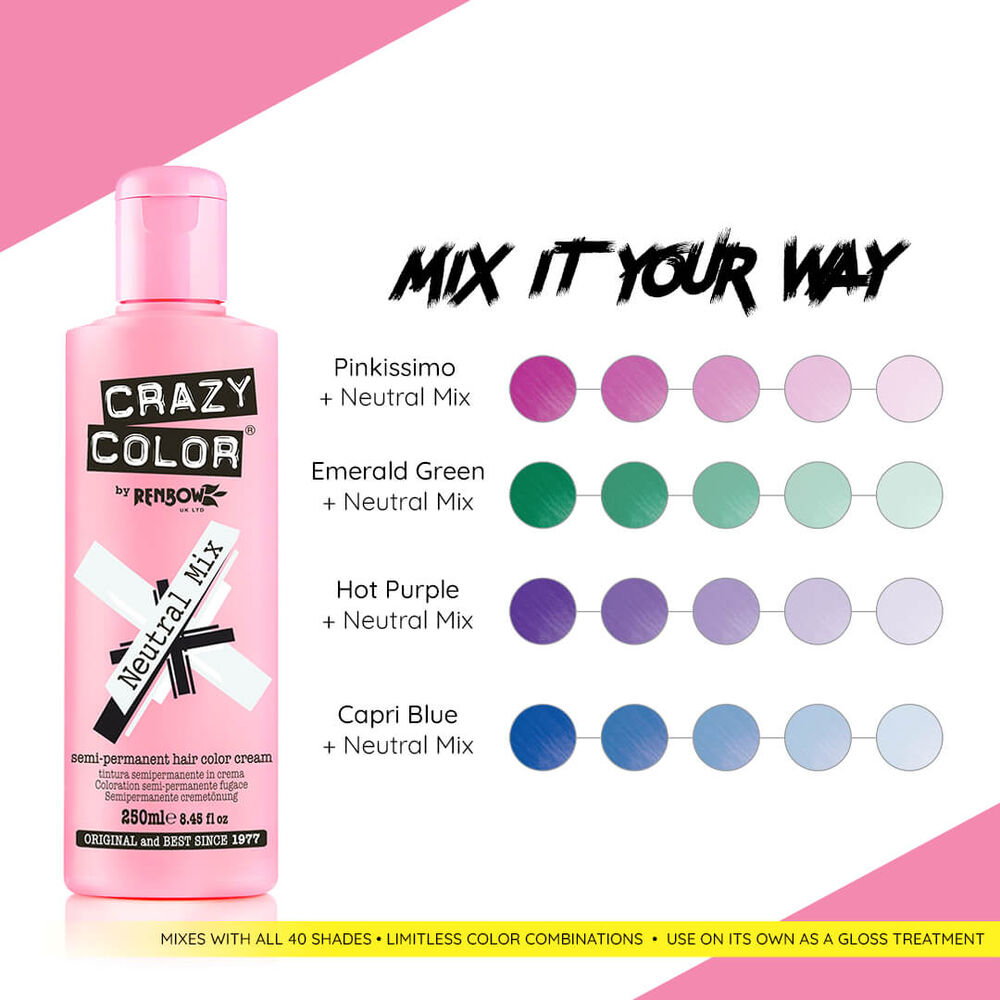 Crazy Color Neutral Mix Hair Dye Salon Services