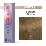 Wella Professionals Illumina Colour Tube Permanent Hair Colour 7/ Medium Blonde 60ml