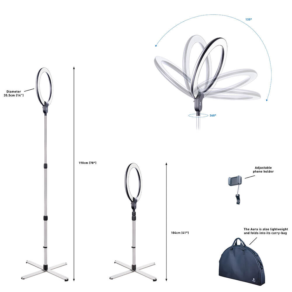 Daylight aura new arrivals beauty ring lamp