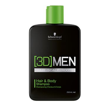 Schwarzkopf Professional 3D Men Hair and Body Shampoo 250ml