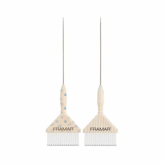 Framar Beach Bum Big Daddy PinTail Brush set, Pack of 2