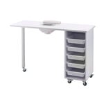 S-PRO Nail Station with Extractor Fan, White