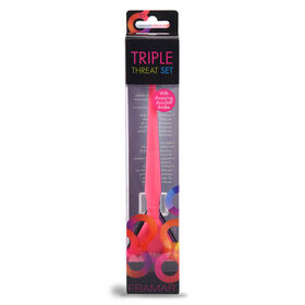 Framar Triple Threat Hair Colour Brush Set, Pack of 3
