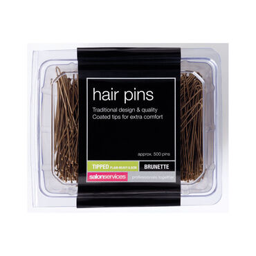 Salon Services Heavy Plain Pin Brown Pack of 500