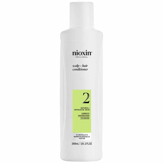 Nioxin System 2 Scalp + Hair Thickening Conditioner for Natural Hair with Progressed Thinning 300ml