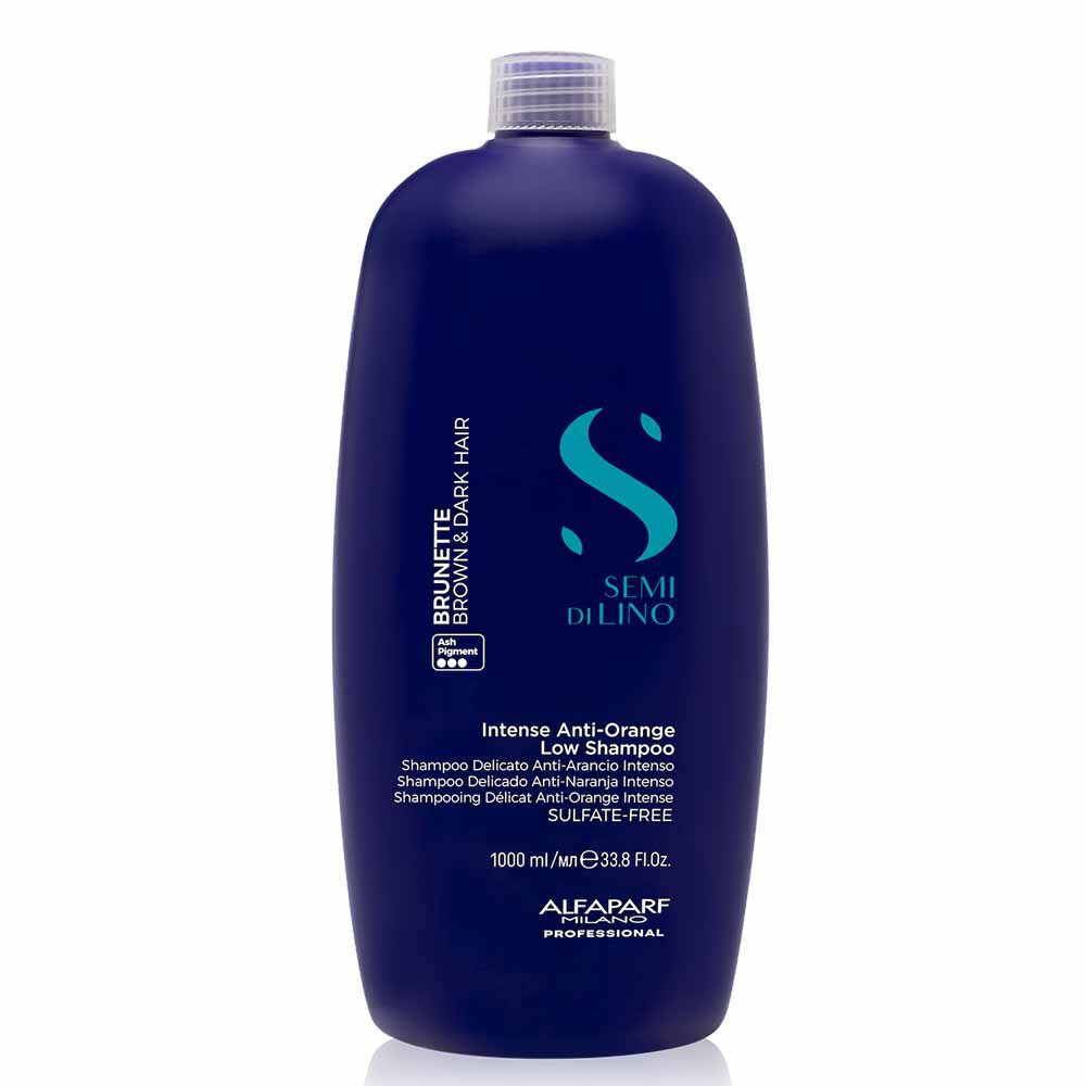 Alfaparf Milano Semi Di Lino Brunette Intense Anti-Orange Low Shampoo 1000ml