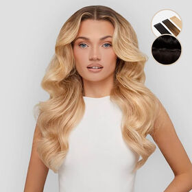 Beauty Works Celebrity Choice Slim Line Tape Hair Extensions 20 Inch - 1B  Ebony 48g