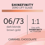 Wella Professionals Shinefinity Zero Lift Glaze - 06/73 Warm Caramel Chocolate 60ml