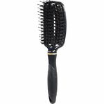 Proxelli Lana 1" Titanium Hair Straightener Set with Vented Brush & Pouch &ndash; Black & Gold