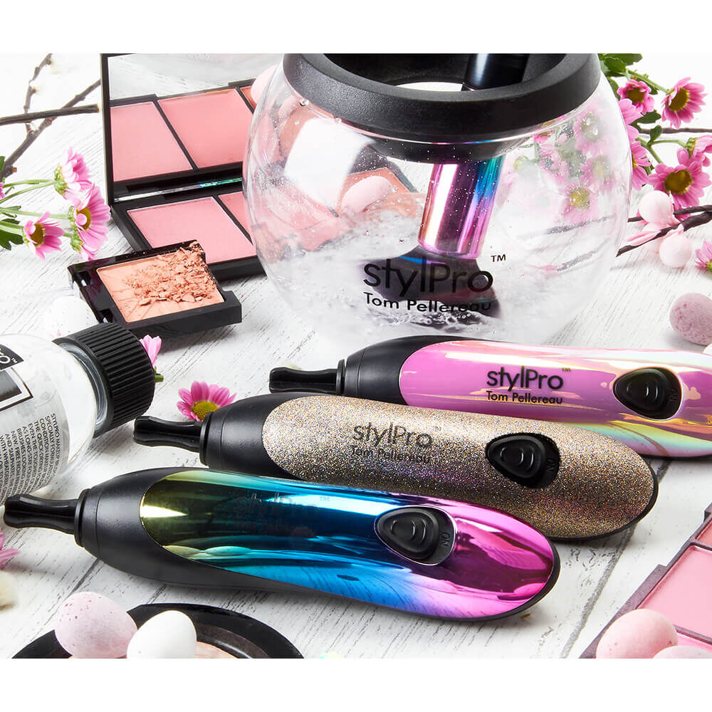 stylpro original brush cleaner dryer colours makeup brushes tools sally beauty