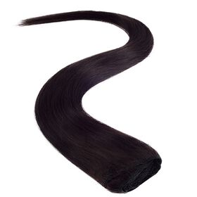 Wildest Dreams Clip In Full Head Human Hair Extension 18 Inch - 1B Barely Black
