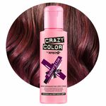 Crazy Color Semi Permanent Hair Colour Cream - Aubergine 100ml