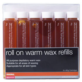 Salon Services Roll On Warm Wax Refills Original Pack of Six 80g
