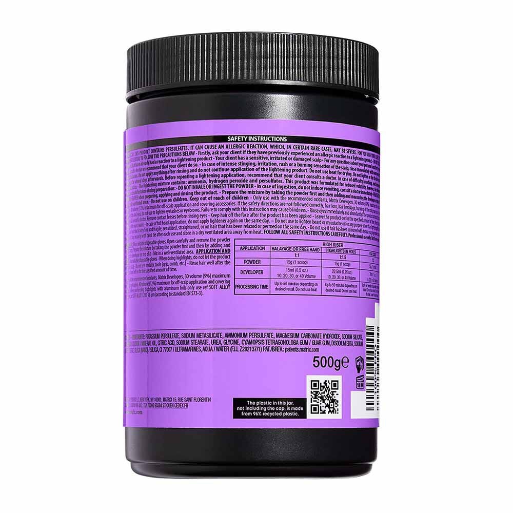 Matrix High Riser Pre- Bonded Powder Lightener 500g | Bleach, Peroxide