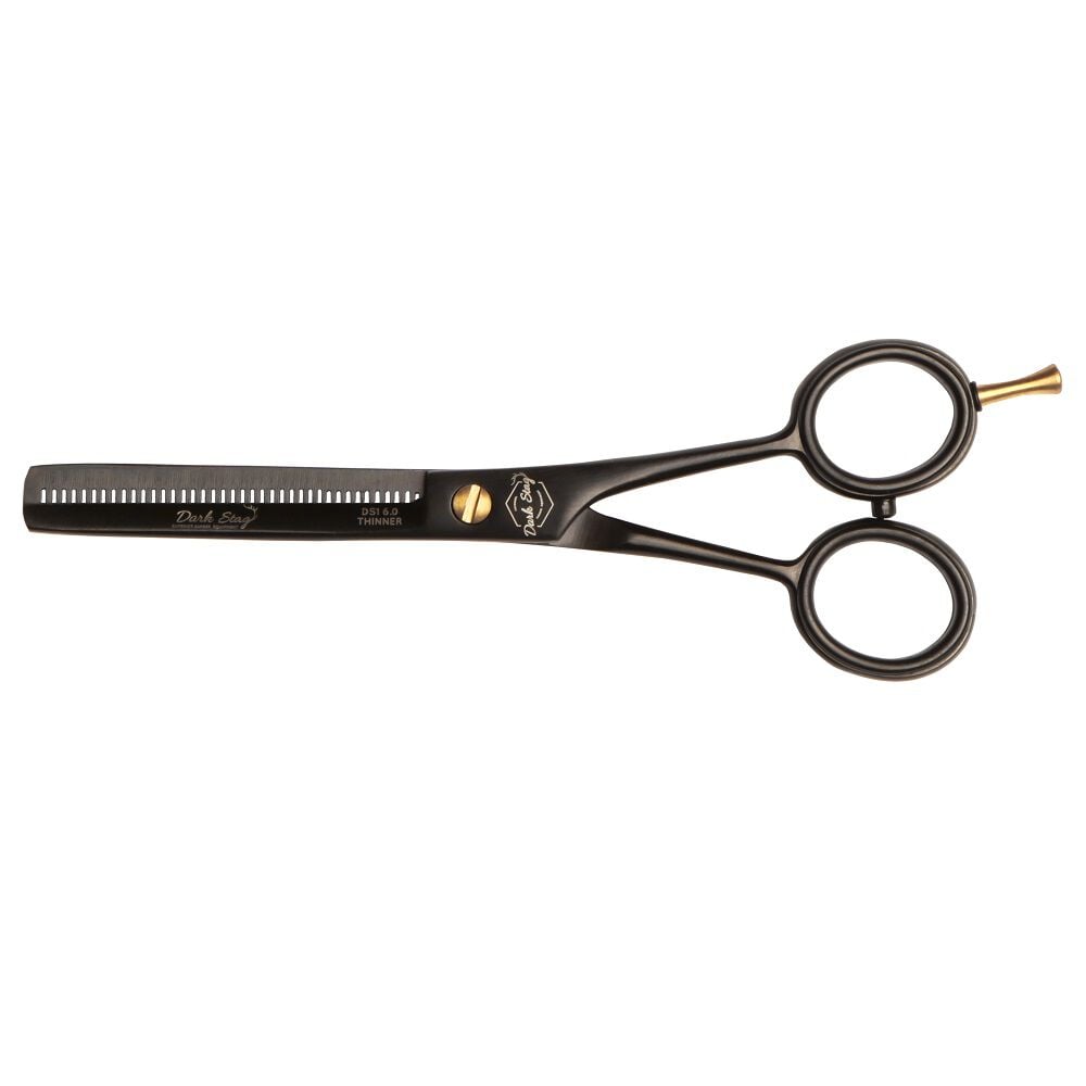 Dark Stag Classic Black & Gold DS1 Barber Thinner Scissors 6"