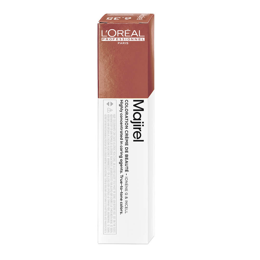 L'Oréal Professionnel Majirel Permanent Hair Colour - 4.35 Golden Mahogany Brown 50ml