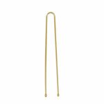 Sibel Metal Straight Bobby Pins 60mm, Blonde, Pack of 50